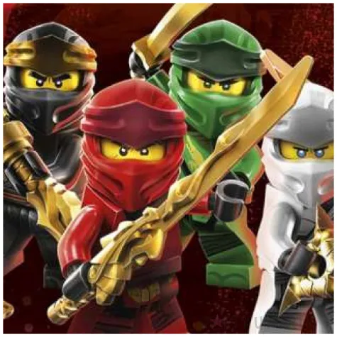 talerzyki lego ninjago procos 23 cm 8 szt