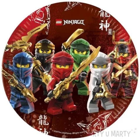 talerzyki lego ninjago procos 23 cm 8 szt