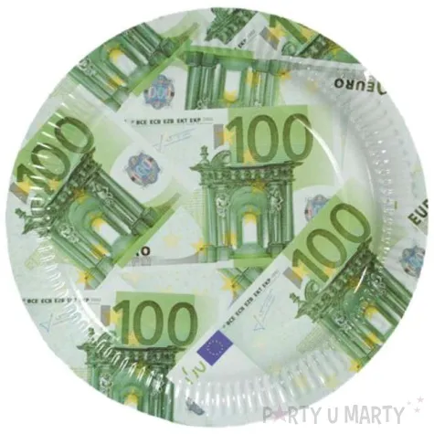 talerzyki papierowe 100 euro ootb 23 cm 10 szt