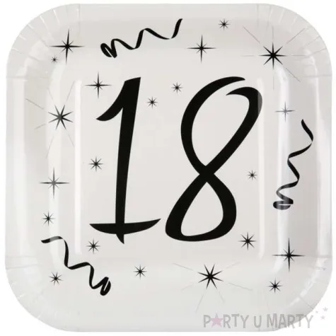 talerzyki papierowe 18 white santex 23 cm 10 szt