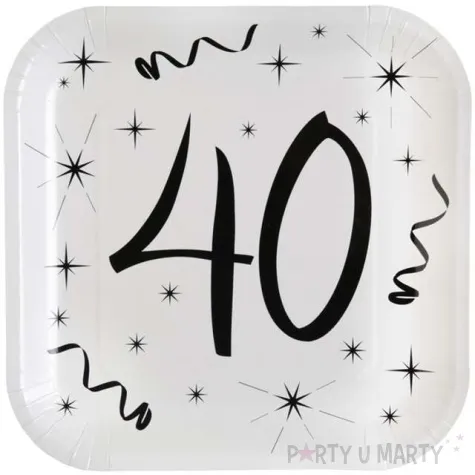 talerzyki papierowe 40 white santex 23 cm 10 szt