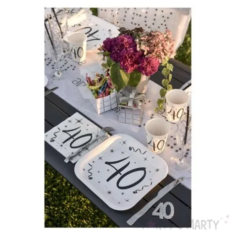 talerzyki papierowe 40 white santex 23 cm 10 szt