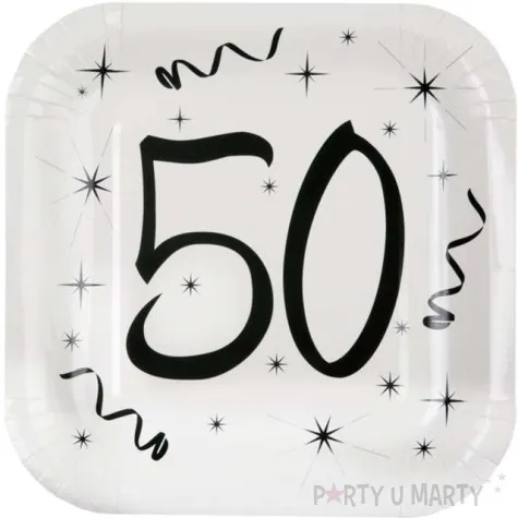 talerzyki papierowe 50 white santex 23 cm 10 szt