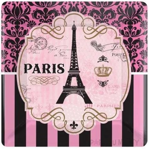 talerzyki papierowe a day in paris amscan 18 cm 8 szt