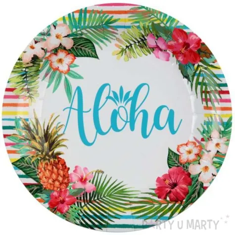 talerzyki papierowe aloha santex 22 5 cm 10 szt