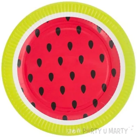 talerzyki papierowe arbuz godan 23 cm 6 szt