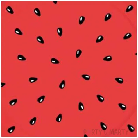 talerzyki papierowe arbuz paw 18 cm 10 szt