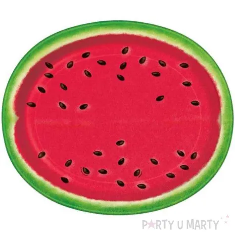 talerzyki papierowe arbuz unique 30 cm 8 szt