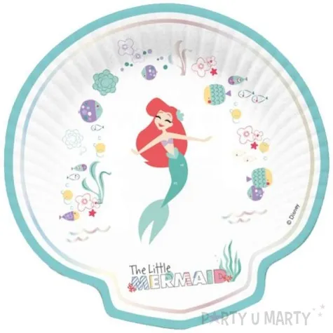 talerzyki papierowe arielka mala syrenka procos 25 cm 8 szt