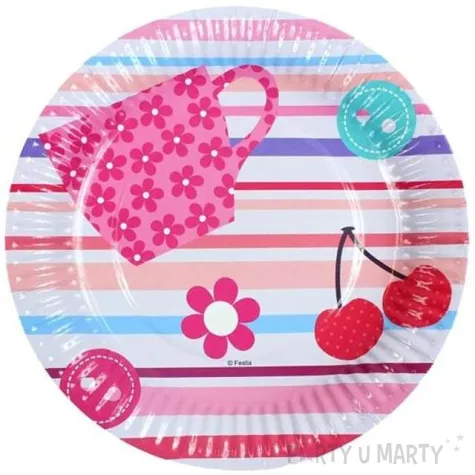 talerzyki papierowe babeczki 18 cm 6 szt