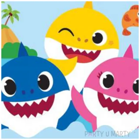 talerzyki papierowe baby shark procos 23 cm 8 szt