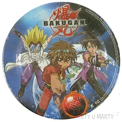 talerzyki papierowe bakugan godan 23 cm 10 szt