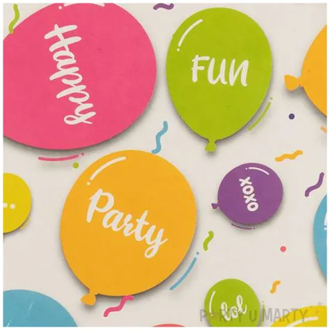 talerzyki papierowe balony arpex 18 cm 8 szt