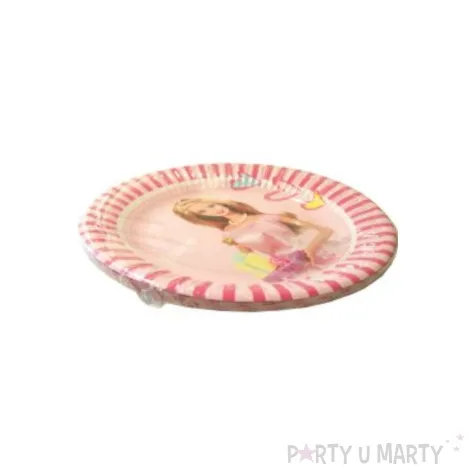 talerzyki papierowe barbie 23 cm 10 szt