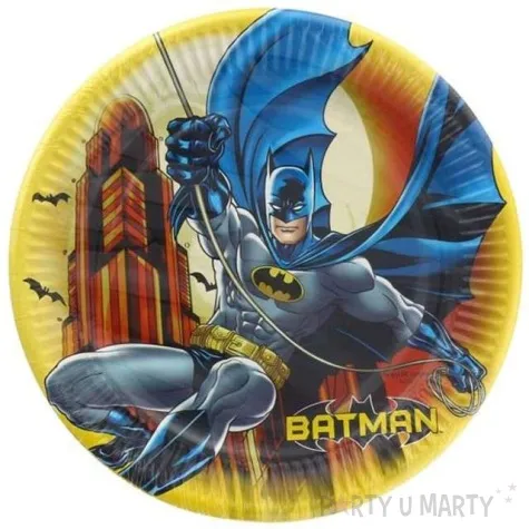 talerzyki papierowe batman 23 cm 8 szt
