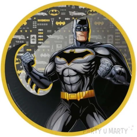 talerzyki papierowe batman amscan 23 cm 8 szt