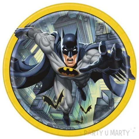 talerzyki papierowe batman unique 23 cm 8 szt