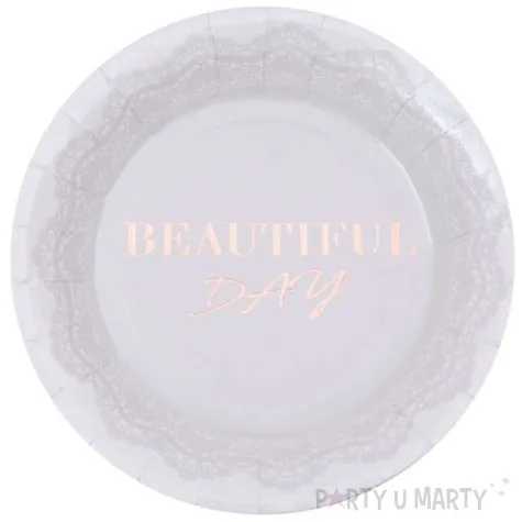 talerzyki papierowe beautiful day santex 22 5 cm 10 szt