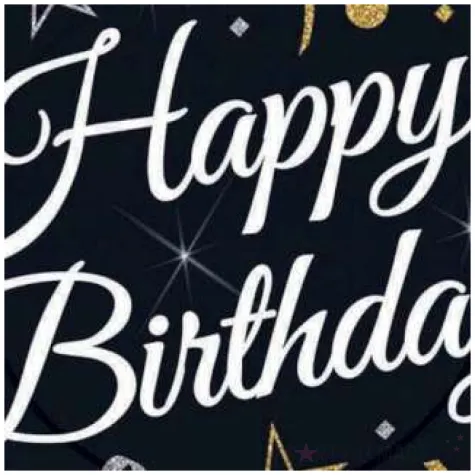 talerzyki papierowe beauty charm happy birthday czarne godan 18 cm 8 szt
