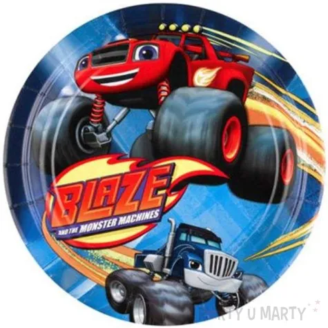 talerzyki papierowe blaze i megamaszyny amscan 18 cm 8 szt