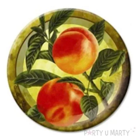 talerzyki papierowe brzoskwinie 23 cm 6 szt