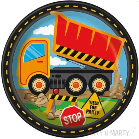 talerzyki papierowe budowa wywrotka unique 23 cm 8 szt