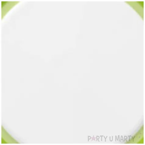 talerzyki papierowe candy zielone jasne maki 23 cm 8 szt