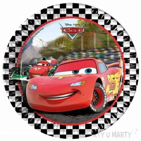 talerzyki papierowe cars formula 23 cm 8 szt