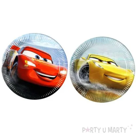 talerzyki papierowe cars the legend of the track procos 20 cm 8 szt