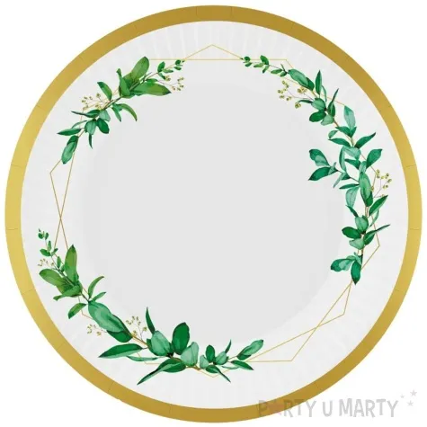 talerzyki papierowe celebrate listki godan 18 cm 6 szt