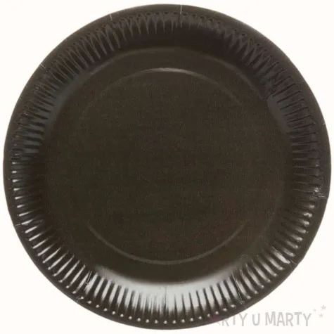 talerzyki papierowe charcoal czarny amscan 23 cm 8 szt