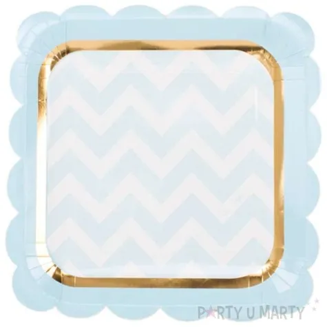 talerzyki papierowe chic blue givi italia 23 cm 8 szt