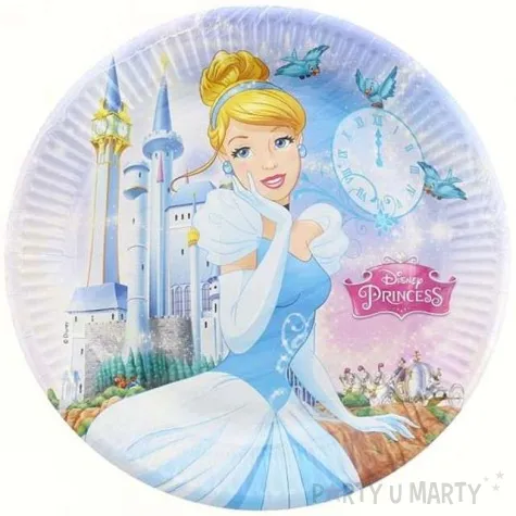 talerzyki papierowe cinderella 23 cm 8 szt