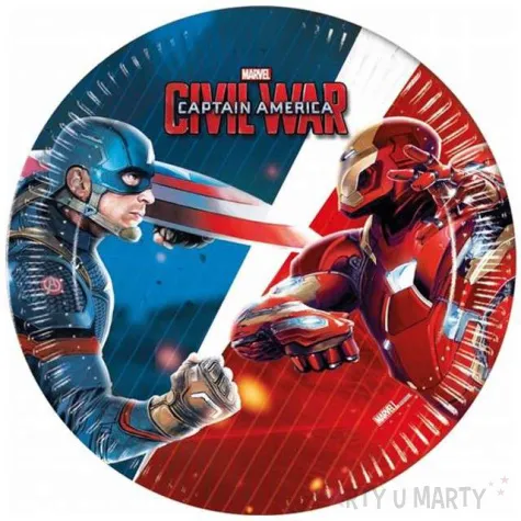 talerzyki papierowe civil war 20 cm 8 szt