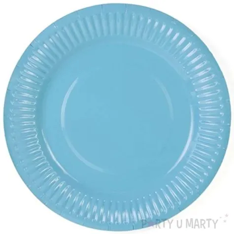 talerzyki papierowe classic blekitne 18 cm 6 szt