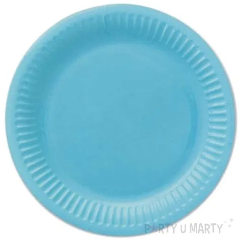 talerzyki papierowe classic blekitne 18 cm 6 szt
