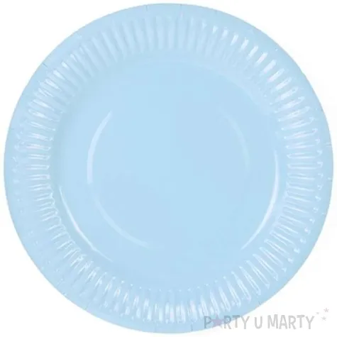 talerzyki papierowe classic blekitne jasne 18 cm 6 szt
