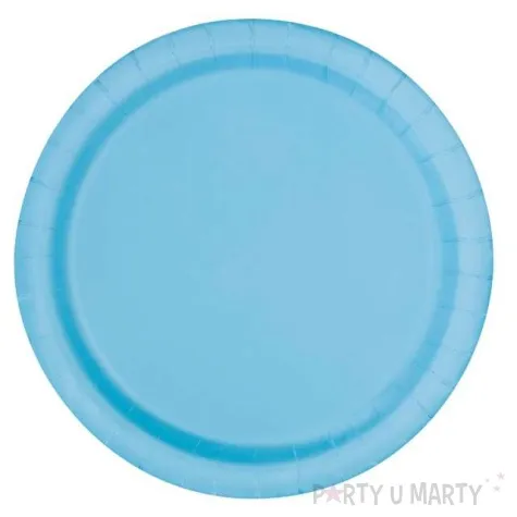 talerzyki papierowe classic blekitny unique 18 cm 20 szt
