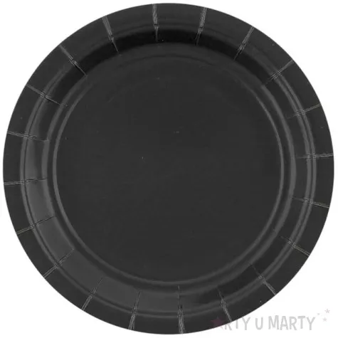 talerzyki papierowe classic czarne godan 18 cm 20 szt