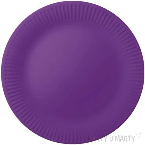 talerzyki papierowe classic fioletowe fsopakowania 23 cm 8 szt