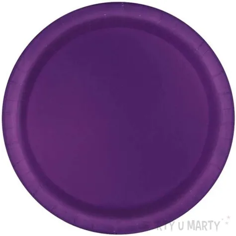 talerzyki papierowe classic fioletowe unique 18 cm 20 szt