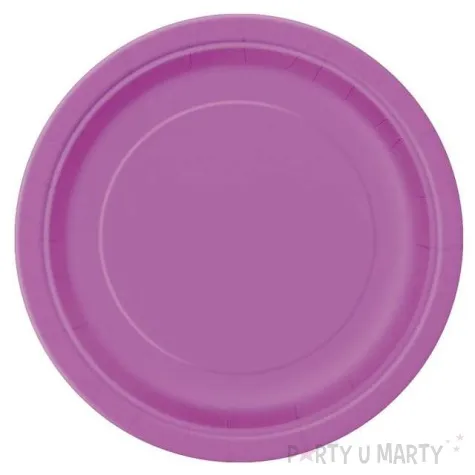 talerzyki papierowe classic fioletowy unique 18 cm 20 szt