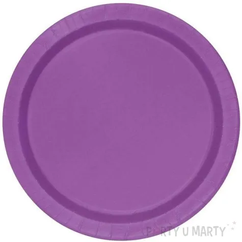 talerzyki papierowe classic fioletowy unique 18 cm 8 szt