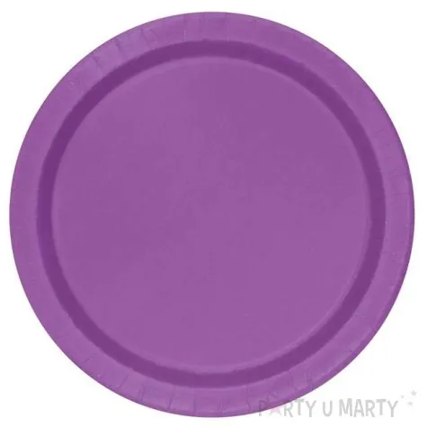 talerzyki papierowe classic fioletowy unique 23 cm 16 szt