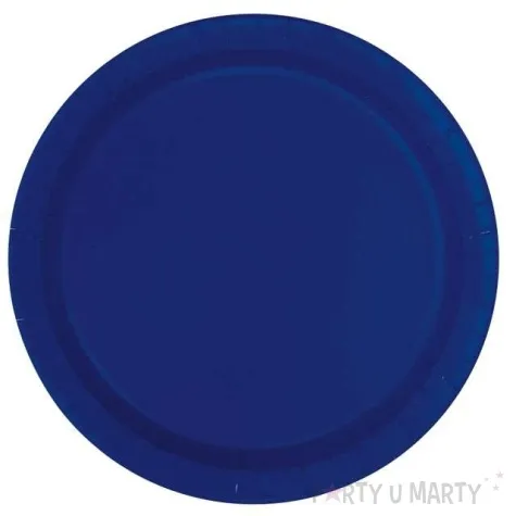 talerzyki papierowe classic granatowe unique 23 cm 16 szt
