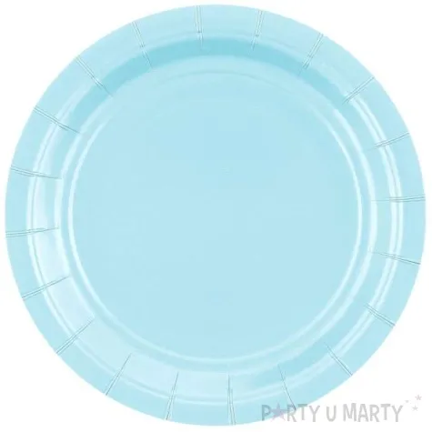 talerzyki papierowe classic jasnoniebieskie godan 18 cm 20 szt