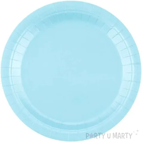 talerzyki papierowe classic jasnoniebieskie godan 23 cm 14 szt