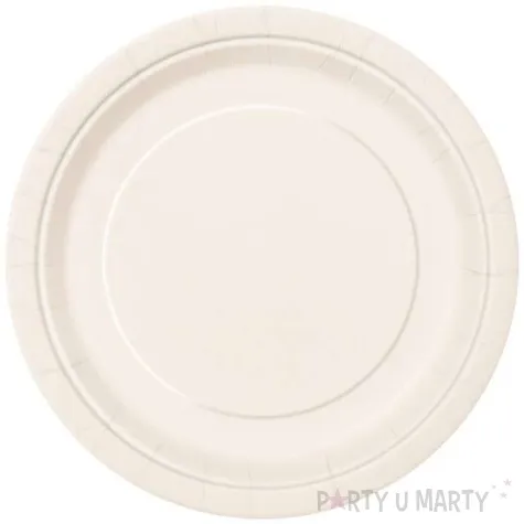 talerzyki papierowe classic kremowy unique 23 cm 8 szt