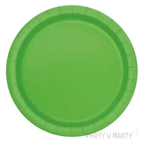 talerzyki papierowe classic limonkowe unique 18 cm 20 szt