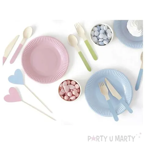 talerzyki papierowe classic mix pastel 18 cm 6 szt